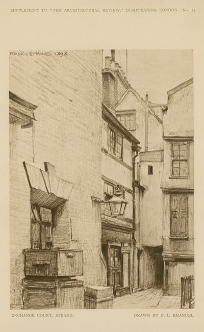 Exchange Court on the Strand by Frank Lewis Emanuel