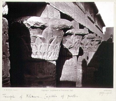 The Capitals of the Portico, Temple of Khnum, Esna by Frank Mason Good