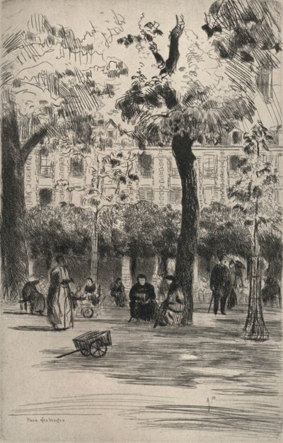 Place des Vosges, 1915 by Frank Milton Armington