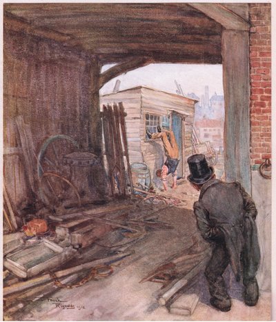 Arrived at His Destination, the First Object That Presented Itself to His View Was a Pair of Very Imperfectly Shod Feet in the Air by Frank Reynolds