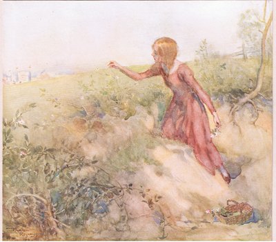 Soon after sunrise in the morning she stole out from the tent and rambling into some fields a short distance plucked a few roses by Frank Reynolds