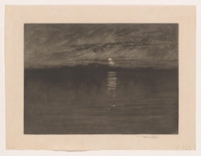 Night Landscape with a Lake by Frank Short (signed by artist)