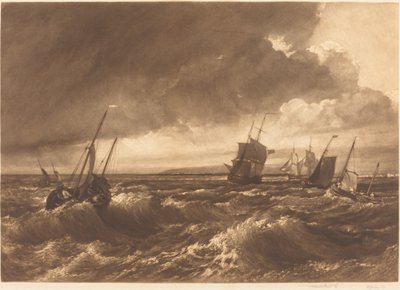 The Mouth of the Thames—Isle of Sheppey in Distance by Frank Short, after Joseph Mallord William Turner