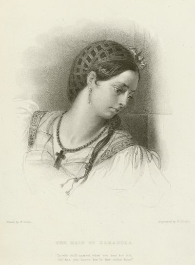 The Maid of Saragoza by Frank Stone