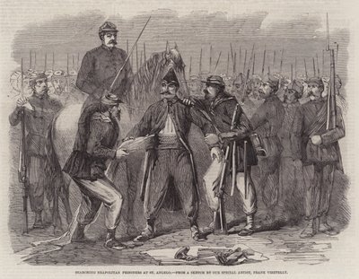 Searching Neapolitan Prisoners at St Angelo by Frank Vizetelly