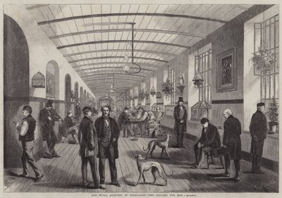The Royal Hospital of Bethlehem, the Gallery for Men by Frank Vizetelly