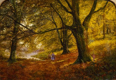 Anglers Fishing by a Lake by Frank Walton