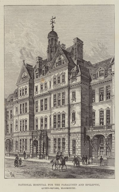 National Hospital for the Paralysed and Epileptic, Queen-Square, Bloomsbury by Frank Watkins