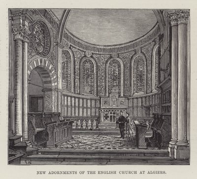 New Adornments of the English Church at Algiers by Frank Watkins