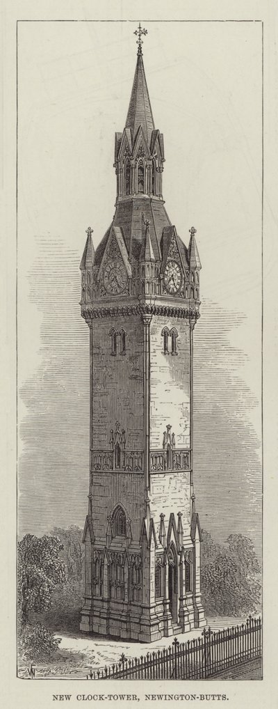 New Clock-Tower, Newington-Butts by Frank Watkins