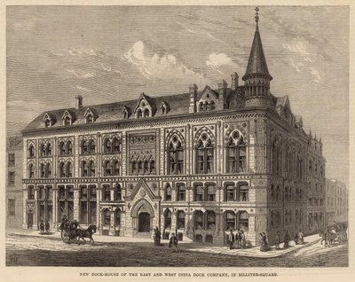 New Dock House of the East and West India Dock Company in Billiter Square by Frank Watkins