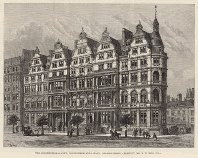 The Constitutional Club, Northumberland Avenue by Frank Watkins