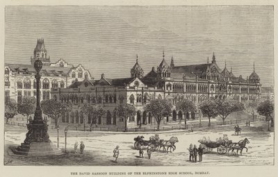 The David Sassoon Building of the Elphinstone High School, Bombay by Frank Watkins