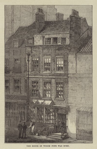 The House in Which Pope Was Born by Frank Watkins