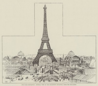 The Paris Exhibition, General View of the Exhibition Buildings, from the Trocadero by Frank Watkins