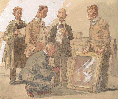 History of a Picture No. 1: Before the Jury by Frank Wilcox