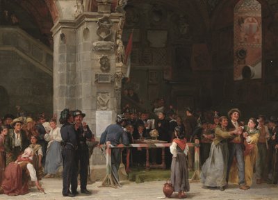 Drawing for military service - modern Italy by Frank William Warwick Topham