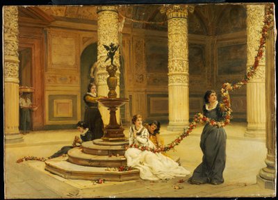The Morning of the Festival - Central Italy by Frank William Warwick Topham