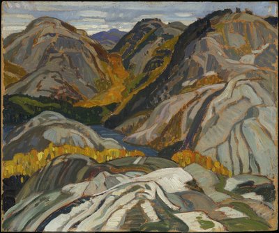 La Cloche Hills, Rocks and Stream by Franklin Carmichael