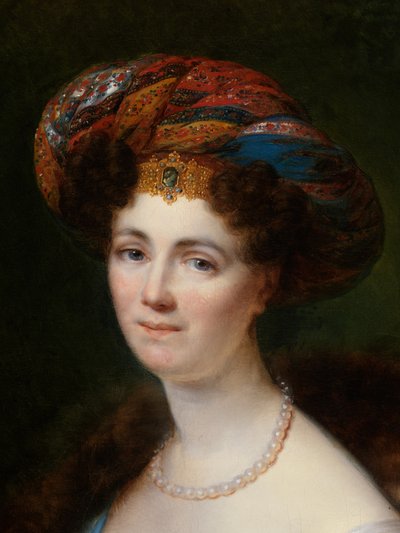 Portrait of Josephine Victoire Meslier-Duvey (detail) by François Joseph Kinsoen