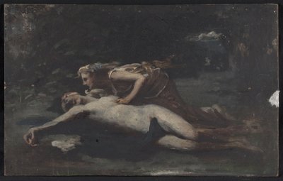 Pyramus and Thisbe, ca. 1875 by François Alfred Delobbe