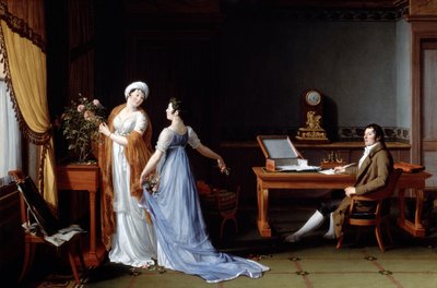 Count de la Foret with his Wife and Daughter by François André Vincent