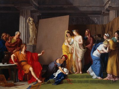 Zeuxis Choosing His Models for the Image of Helen from Among the Girls of Croton by François André Vincent
