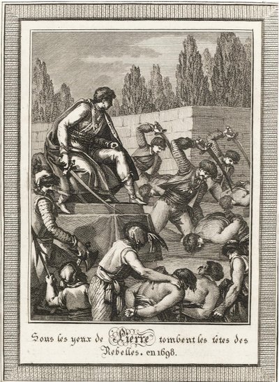 The Execution of the Streltsy. From: Histoire de Russie by Blin de Sainmore by François Anne David