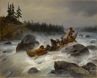 The Duke of Orleans on the Muonio River in Lapland, August 1795 by François August Biard