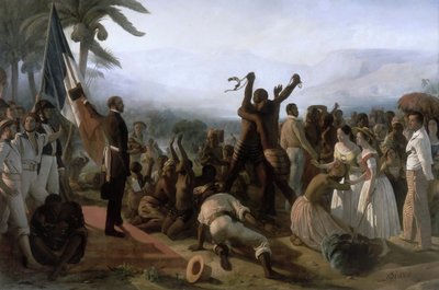 Proclamation of the Abolition of Slavery in the French Colonies, 27 April 1848 by François Auguste Biard