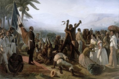 Proclamation of the Abolition of Slavery in the French Colonies, April 23, 1848 by François Auguste Biard