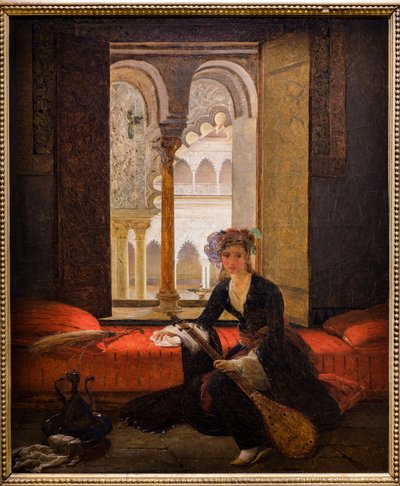 Sultana in an Interior by François Auguste Biard