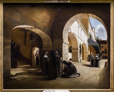 Ave Maria: Interior of the Aramont Convent by François Bonvin