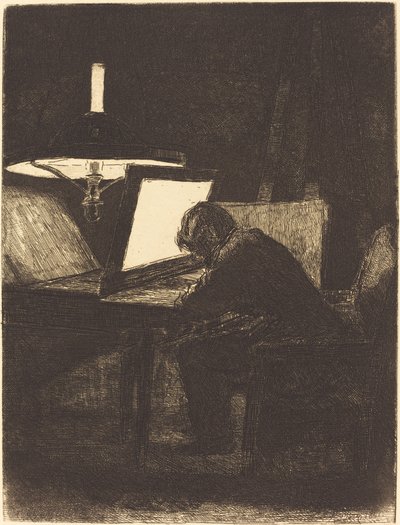 Printmaker by François Bonvin