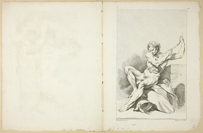 Academic Nude (recto and verso), from 