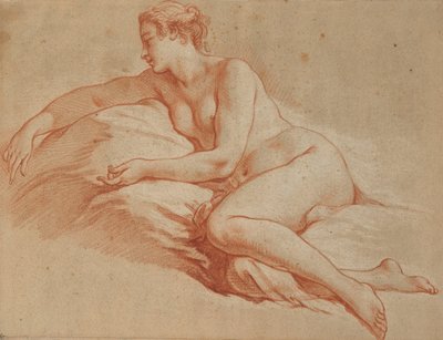 Reclining Nude Woman, Turned to the Left by François Boucher