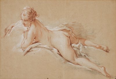 Woman Lying on Her Stomach by François Boucher