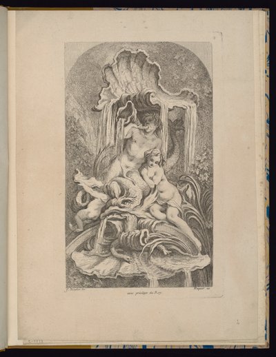 Plate 2, Collection of Fountains by François Boucher