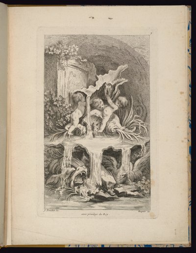 Plate 7, Collection of Fountains by François Boucher