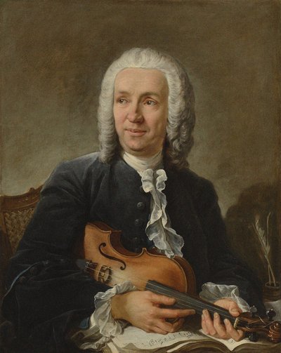 Portrait of the composer Francesco Geminiani 1687-1762, c. 1745 by François Boucher