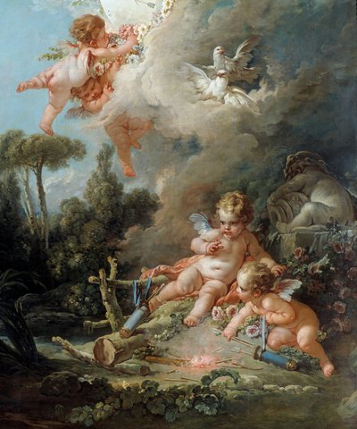 The Angel (detail) by François Boucher