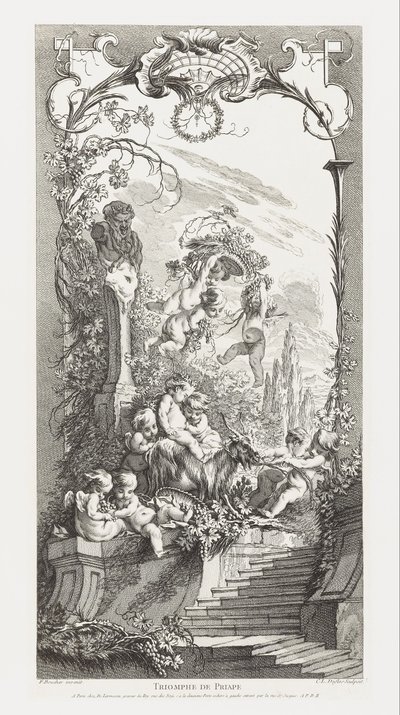 Triumph of Priapus in New Concepts for Screens by François Boucher