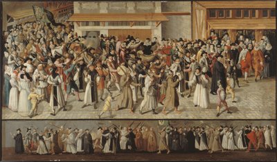 Procession of the Holy League in the Streets of Paris, ca. 1590 by François Bunel the Younger