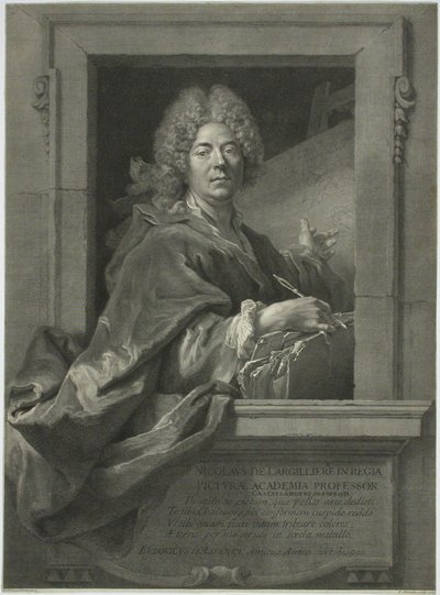 Nicolas de Largilliere by François Chereau