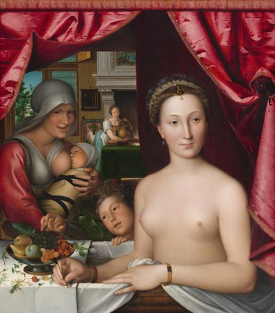 A Lady in Her Bath, c. 1571 by François Clouet