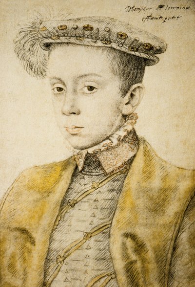 Charles II or III de Lorraine (1543-1608), c.1558 by François Clouet