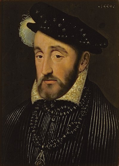 Portrait of Henri II of France (1519-59) by François Clouet