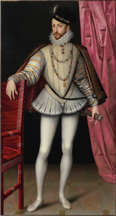 Portrait of King Charles IX of France by François Clouet
