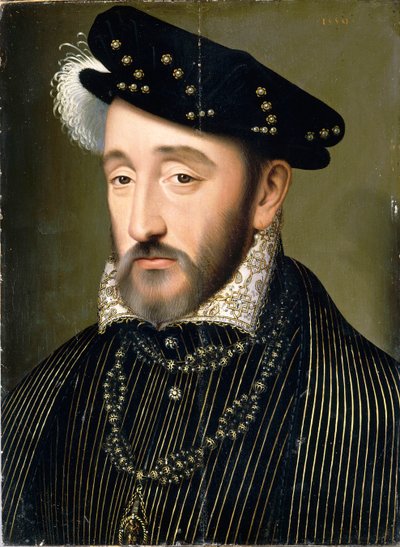 Portrait of King Henry II of France, 1547 by François Clouet