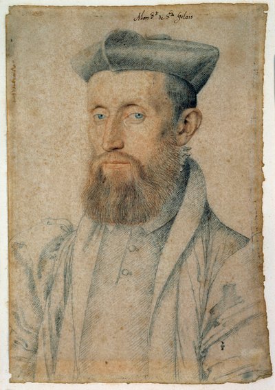 Portrait of Mellin de Saint-Gelais, French Poet by François Clouet